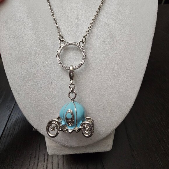 Disney Jewelry - Disney Cinderella Carriage Necklace Rare! Unique Find!